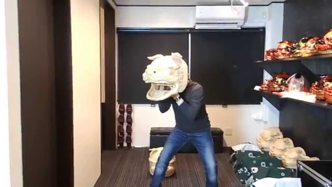 大きいサイズの獅子舞。店長で大きさを見てみましょう。購入前にﾁｪｯｸ