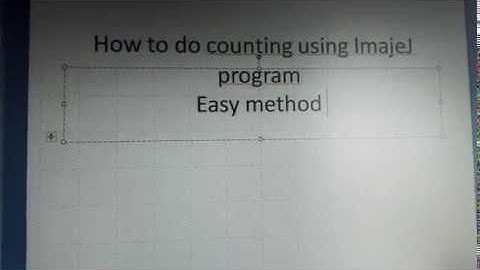 EASY steps for counting using ImageJ