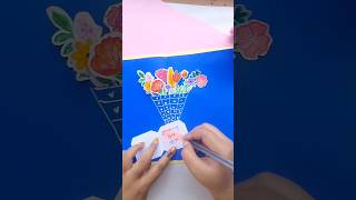Cute DIY Paper card / mothers day gift #shorts