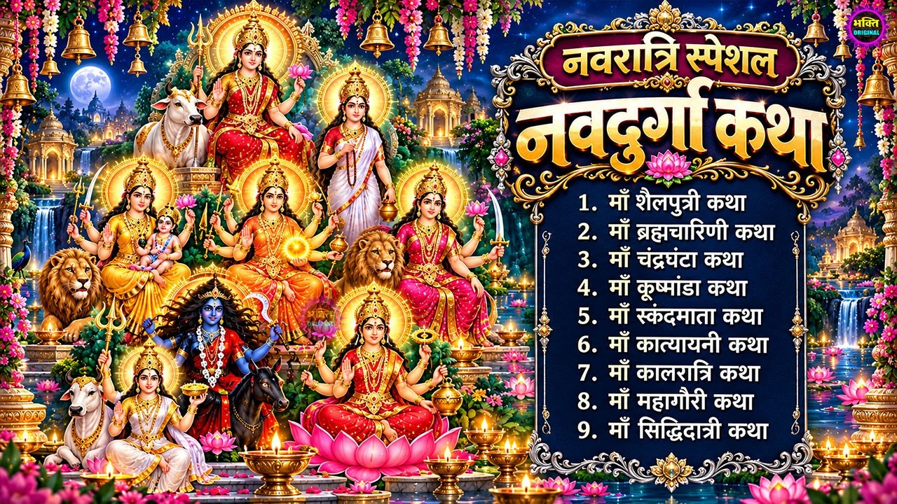 नवरात्रि स्पेशल: माँ दुर्गा के नौ रूपों की सम्पूर्ण कथा: माता दुर्गा की कथा : Navratri Bhajan