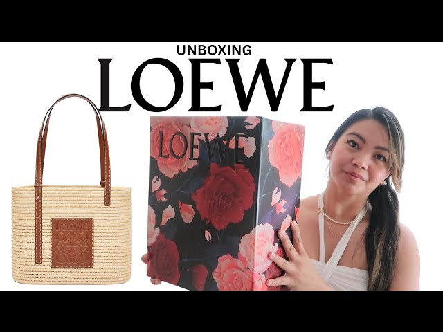 LOEWE POCHETTE RAFFIA BASKET BAG UNBOXING 