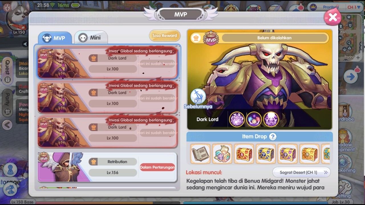 Hari-hari lupa Invasi Global