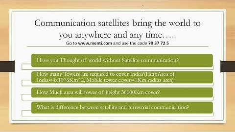 Lecture 1:Introduction to satellite communication