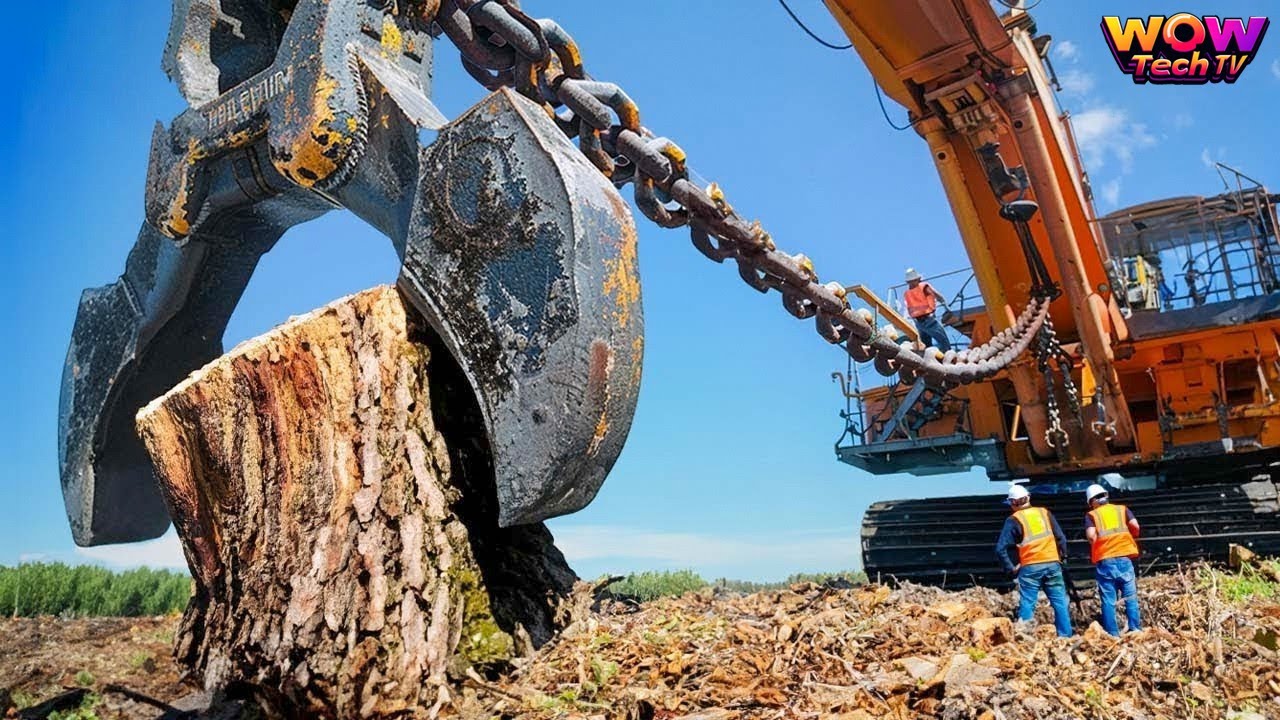 Extreme Dangerous Fastest Big Chainsaw Cutting Tree Machines | Biggest ...