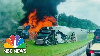 Deadly Crash On Arkansas Interstate Involves Eight Tractor-Trailers