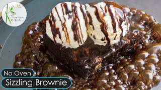 No Oven Sizzling Brownie with Ice Cream |Sizzling Brownie without Sizzler Plate ~The Terrace Kitchen