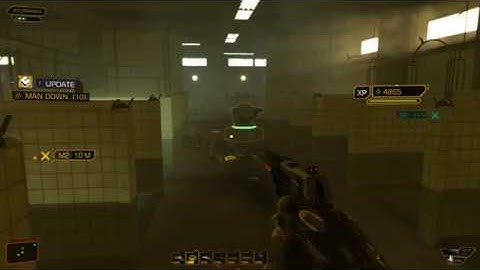 Deus Ex  Human Revolution - Defeating Enemies With Heavy Weapon