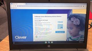 Logging onto Clever with a FUESD Chromebook