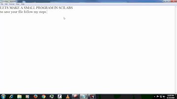 MAKING A PROGRAM IN SCILABS