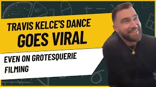 Travis Kelce's Dance Went Viral Not Only at Taylor Swift's Eras Tour, Even on Grotesquerie Filming