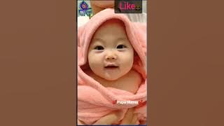 Cute baby saying papa mama /👌Cute baby status #shorts #short #cute #papa #mama #viral #youtube