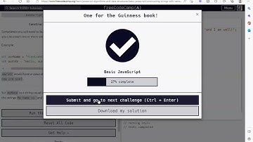 Basic JavaScript: Strings "Part 2" (Continued..)