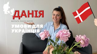 Данія🇩🇰 Тимчасовий захист для Українців: виплати, робота, житло