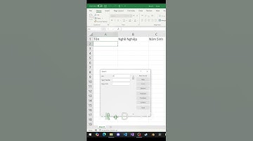 2 cách cơ bản nhập dữ liệu dạng bảng vào Excel #excel