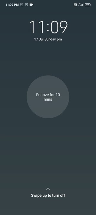 Redmi 9 weather alarm clear 1 default alarm