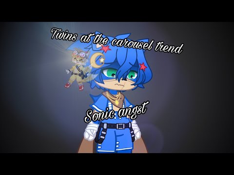 “Twins at the carousel” (Gacha) trend {} Sonic angst (M&S Superstars)
