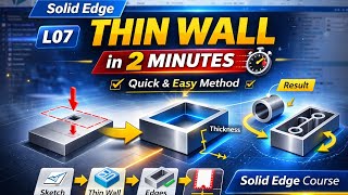 Solid Edge Thin Wall Tutorial Create Hollow Parts Easily