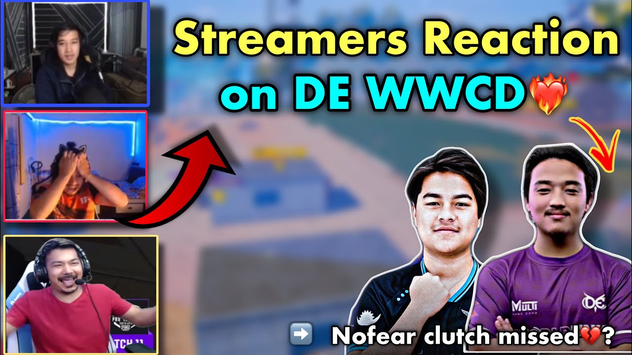 Streamers and Caster React On DE WWCD🔥🇳🇵| NoFear Clutch💔? | Jiggle 1v4 RAW | RAW vs T2K in PMPL.