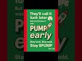 They’ll call it luck later. 🍀 But you’ll know it was PUMP early. 🚀  Stay loud. Stay bold. Stay $PUMP
