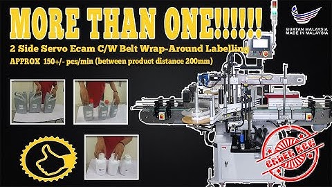 2-Side Servo Ecam Wrap Around Automatic Labelling Machine 全自动化卷绕或两面伺服器标签机 | SOlo Labeller Technology