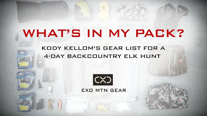 What's In My Pack?  Kody Kelloms Gear List for a 4...
