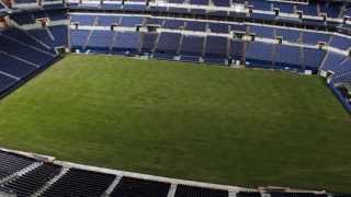 Time-lapse of Lucas Oil Stadium field conversion for Chelsea v. Inter