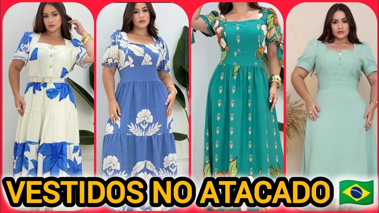 VESTIDOS MODA EVANGÉLICA NO ATACADO 🇧🇷 PROVADOR FASHION COM PAULA MONBERG🌹✅ 