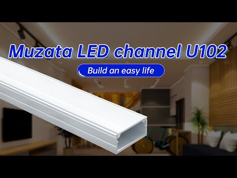 How to choose & install LED channel for waterproof LED strip - Muzata U102 installation Guide 2022
