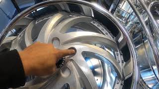 1 of 2 Custom wheel rim drilling wheels rims Redrill