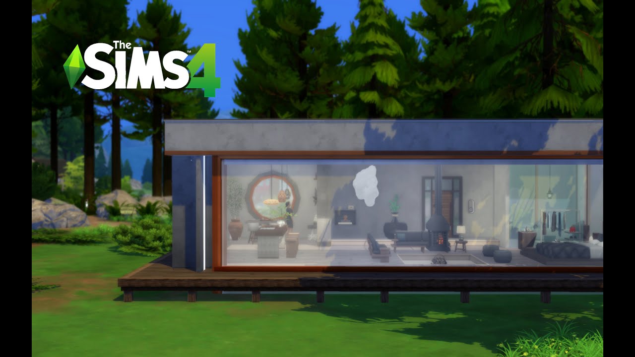 Contemporary Concrete Vacation Rentals |Granite Falls| The Sims 4 Speed Build | Stop Motion | NOCC
