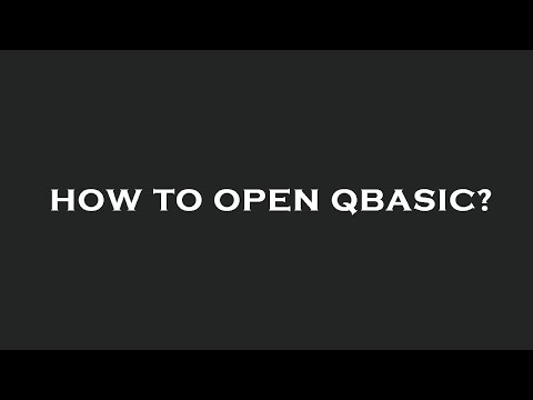 How to open qbasic?