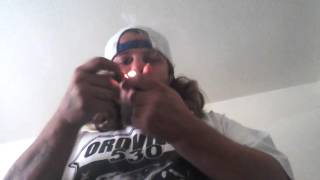 Taking a nice hit off of tones sherlock pipe