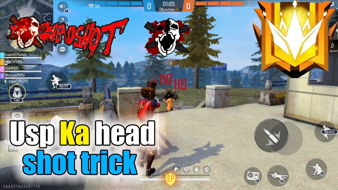USP HEADSHOT TRICK | 😱USP Wow ONE TAP HEADSHOT TRICK | Gameplay tiger gamer