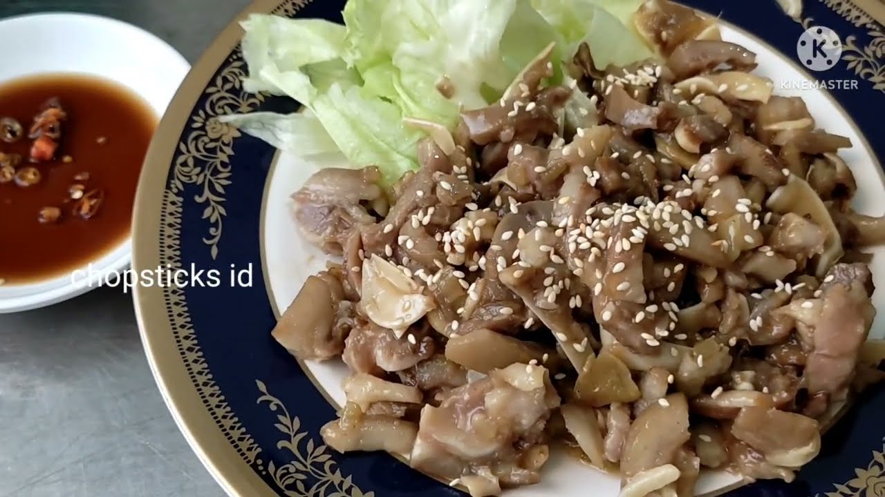 RESEP KUPING BABI CHINESE PIG EAR RECIPE TUMIS KUPING BABI KECAP