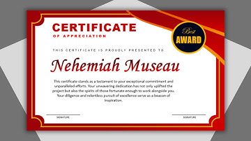 How to Design Stunning Certificates using MS PowerPoint | Beginner