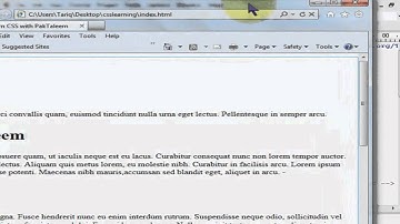 Urdu tutorials CSS Lesson 5