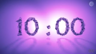 10-Minute Countdown with Soft Voice, Particle Animation & Ambient Effects