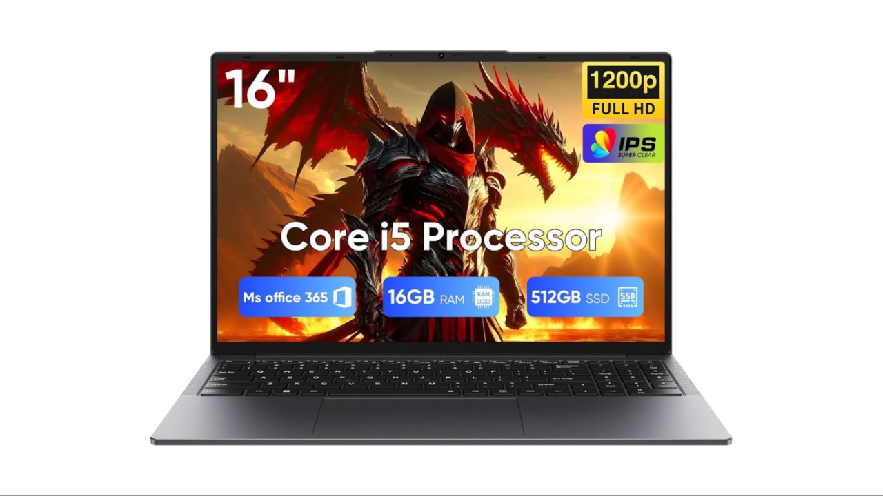 Review: EYY 16” Laptop Computer | Intel i5, 16GB RAM, 512GB SSD