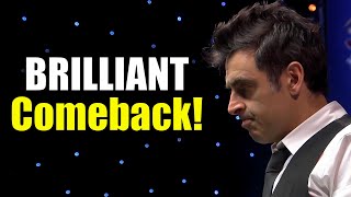 A Tough Match With a Great Comeback from Ronnie O'Sullivan!