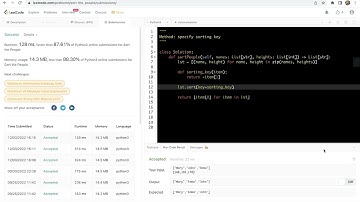 leetcode 2418. Sort the People - two formats of specifying sorting key