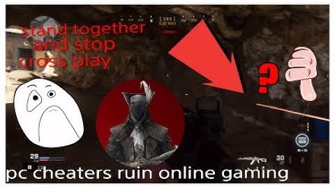 Stand together and stop cross play pc gamers ruining online games with their cheating