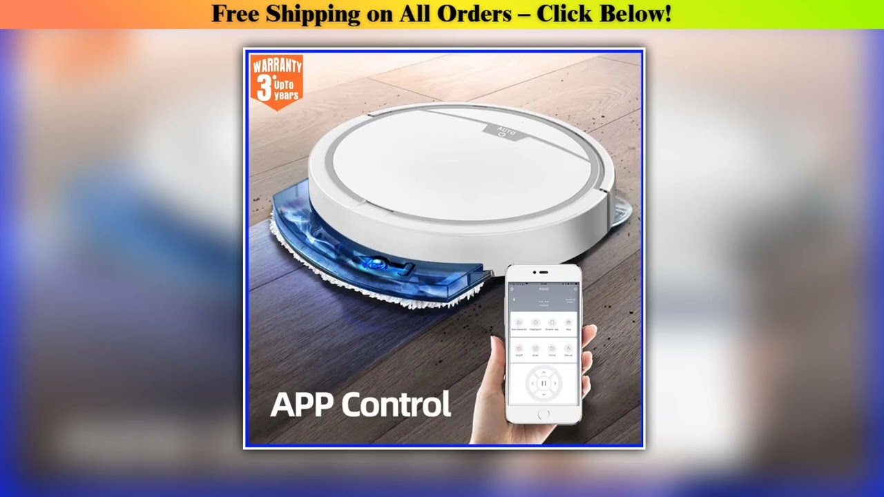 New Wireless Smart Robot Vacuum Cleaner Multifunctional Super Quiet Vacuuming Mopping Humidifying