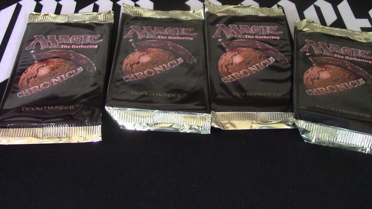 MTG 4 Chronicles booster packs opened Magic the Gathering Openboosters ...
