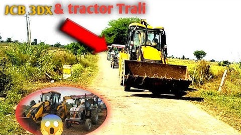 JCB 3DX loading mud in tractor trali || Eicher 380 || John Deere 5103 2 powertrac 439ds || Eicher485