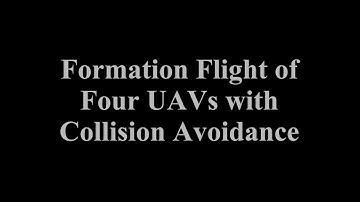 Cooperative Formation Flight of UAVs with Collision Avoidance 1080p
