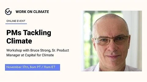 Climate PM workshop with Bruce Strong (Senior PM a...
