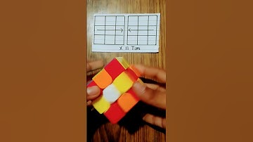 How to solve 3 by 3 rubiks cube with magic trick #shorts #youtubeshorts
