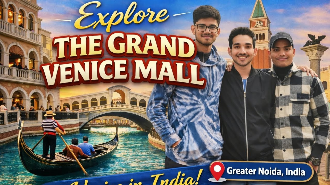 Explore The Grand Venice Mall with my friends 😃