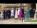 The Queen & British Royal Family Arrive At St George's Chapel For Easter Sunday Service 2018