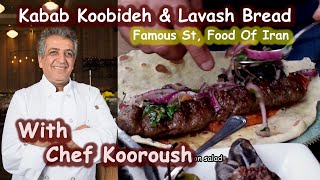 Lavash Bread I How to Make Koobideh Kabab I Chef Kooroush I Fresh Baked Bread I Persian Street Food